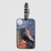 Aesthetic / Dark Fantasy Girl Bagagelabel (Voorkant (verticaal))