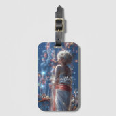 Aesthetic / Dark Fantasy Girl Bagagelabel (Voorkant (verticaal))