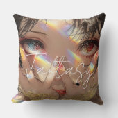 Aesthetic / Dark Fantasy Girl Kussen (Voorkant)