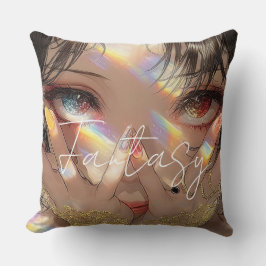 Aesthetic / Dark Fantasy Girl Kussen