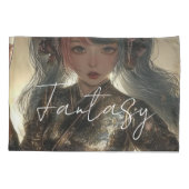 Aesthetic / Dark Fantasy Girl Kussensloop (Achterkant)