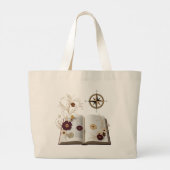Aesthetic Enchanted Bookworm Jumbo Tote Bag  (Achterkant)