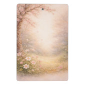 Aesthetic Floral Nature Clipboard | Soft Pastel  Mini Klembord (Achterkant)