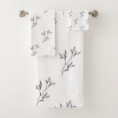 Aesthetic Floral Pattern Towel Set Bad Handdoek (Insitu)