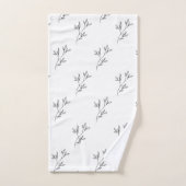 Aesthetic Floral Pattern Towel Set Bad Handdoek (Handdoek)