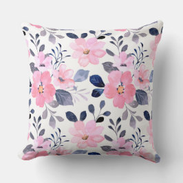 Aesthetic Floral Throw Pillow Kussen