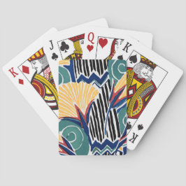 Aesthetic flower pattern background pokerkaarten