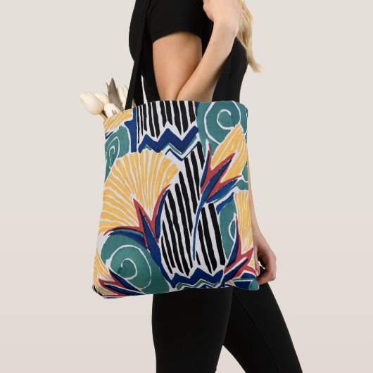Aesthetic flower pattern background  tote bag (Dichtbij)