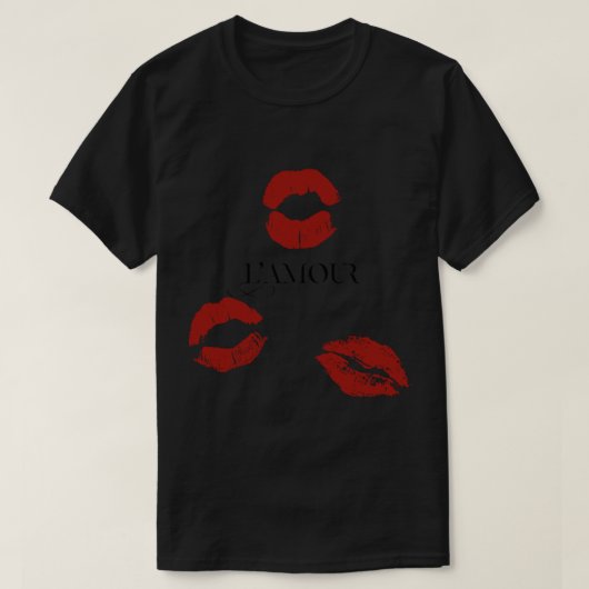 Aesthetic French love coquette print   T-shirt (Design voorkant)