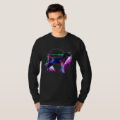 Aesthetic Galaxy Black And Tan Coonhound T-shirt (Voorkant volledig)