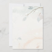 Aesthetic garden floral, bird, butterfly birthday kaart (Achterkant)