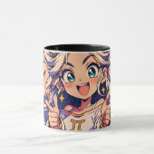 Aesthetic Gemini Anime Custom Combo Mug Mok (Midden)
