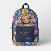 Aesthetic Gemini Anime Custom School Backpack Bedrukte Rugzak (Voorkant)