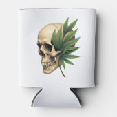 Aesthetic Goth Grunge Skull Tropical Monstera Leaf Blikjeskoeler (Voorkant)