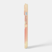 Aesthetic gradient with flowers iPhone 15 case (Linkerkant)