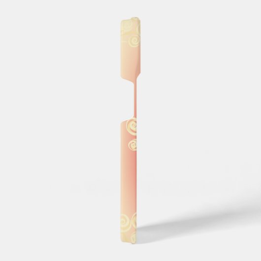 Aesthetic gradient with flowers iPhone hoesje (Rechterkant)