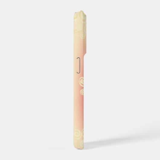 Aesthetic gradient with flowers iPhone hoesje (Rechterkant)