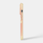 Aesthetic gradient with flowers iPhone hoesje (Linkerkant)