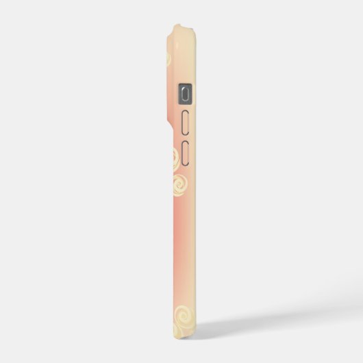 Aesthetic gradient with flowers iPhone hoesje (Linkerkant)