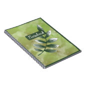  Aesthetic Greenery Spiral Photo Notebook Notitieboek (Rechterzijde)