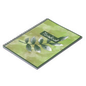  Aesthetic Greenery Spiral Photo Notebook Notitieboek (Linkerzijde)