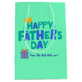 Aesthetic Happy Dather's Day Gift Bag  Medium Cadeauzakje (Voorkant)