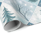 Aesthetic Holiday Checkered Wrapping Paper Cadeaupapier (Rol Hoek)