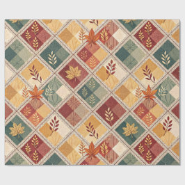 Aesthetic Holiday Checkered Wrapping Paper Cadeaupapier