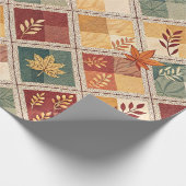 Aesthetic Holiday Checkered Wrapping Paper Cadeaupapier (Hoek)