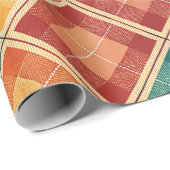 Aesthetic Holiday Checkered Wrapping Paper Cadeaupapier (Rol Hoek)