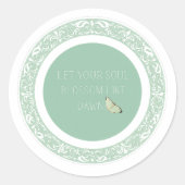 Aesthetic Inspirational Quote Sticker (Voorkant)