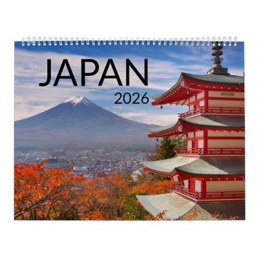Aesthetic Japanese Landscapes & Temples 2026  Kalender (Hoes)