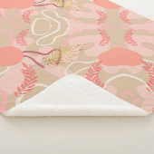 Aesthetic Leaf Design Sherpa Deken (3/4)
