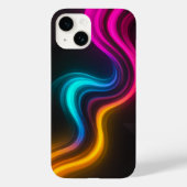 Aesthetic Lifestyle Vibrant Neon iPhone Case (Achterkant)
