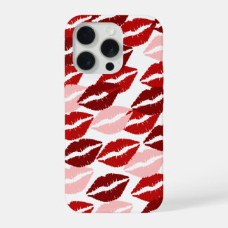 Aesthetic Lips Pattern Phone Case iPhone 15 Pro Case