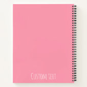Aesthetic Liquid Swirl Pastel Pink Wavy Pattern Notitieboek (Achterkant)