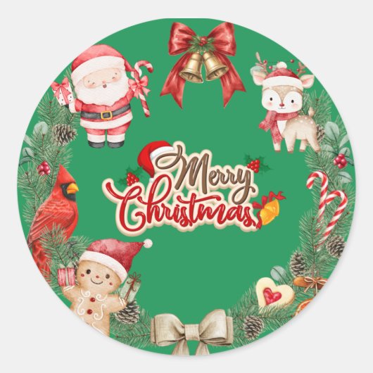 Aesthetic Merry Christmas special stickers (Voorkant)