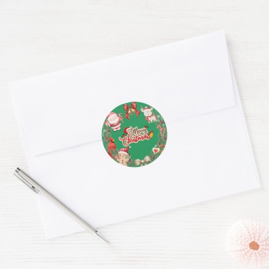Aesthetic Merry Christmas special stickers (Envelop)