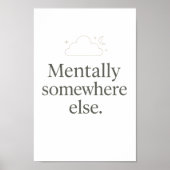 Aesthetic Minimal Wall Poster – Relatable Quote (Voorkant)