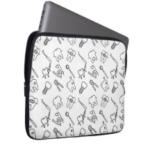 Aesthetic Minimalist Dental Icons Pattern Laptop S