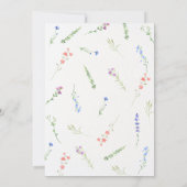 Aesthetic Minimalist falling flowers graduation Kaart (Achterkant)