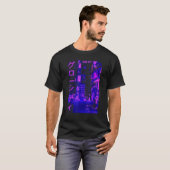 Aesthetic Modern Style Japan Glow City Streets Lig T-shirt (Voorkant volledig)