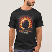Aesthetic Mountain Total Solar Eclipse 2024 I Was  T-shirt (Voorkant)