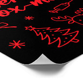 Aesthetic Nurse Injector Botox Er Xmas Merry Tox-m Poster (Hoek)