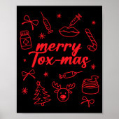 Aesthetic Nurse Injector Botox Er Xmas Merry Tox-m Poster (Voorkant)