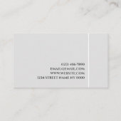 Aesthetic Nurse  Injector Cosmetic Surgeon Busines Visitekaartje (Achterkant)