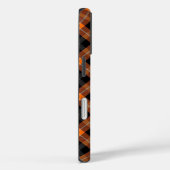 Aesthetic Orange, Black Plaid iPhone case   (Achterkant / Rechts)