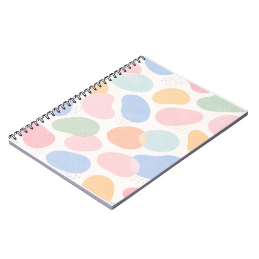 Aesthetic Pastel Abstract Shapes Spiral Notebook  Notitieboek (Linkerzijde)