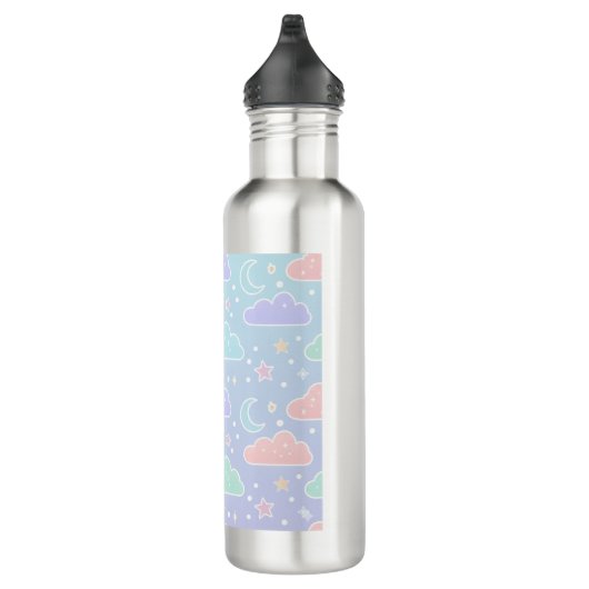 Aesthetic Pastel Cloud Water Bottle Waterfles (Rechts)