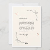 Aesthetic Photo Frame Wedding Thank You Card Feestdagenkaart (Achterkant)